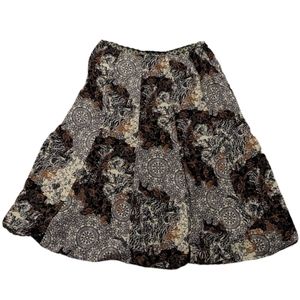 Emma James Reversible Pattern Midi Skirt 14P